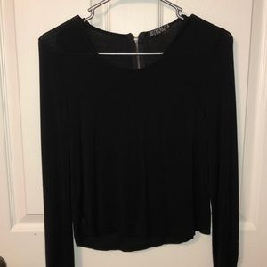 black long sleeve flowy shirt SIZE S